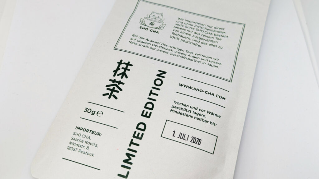 Sho Cha Limited Matcha Kyoto