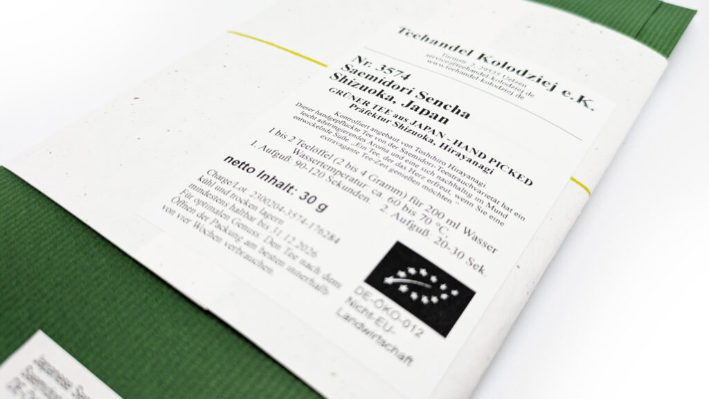 Yamahiraen Tezumi Sencha Saemidori (Bio)